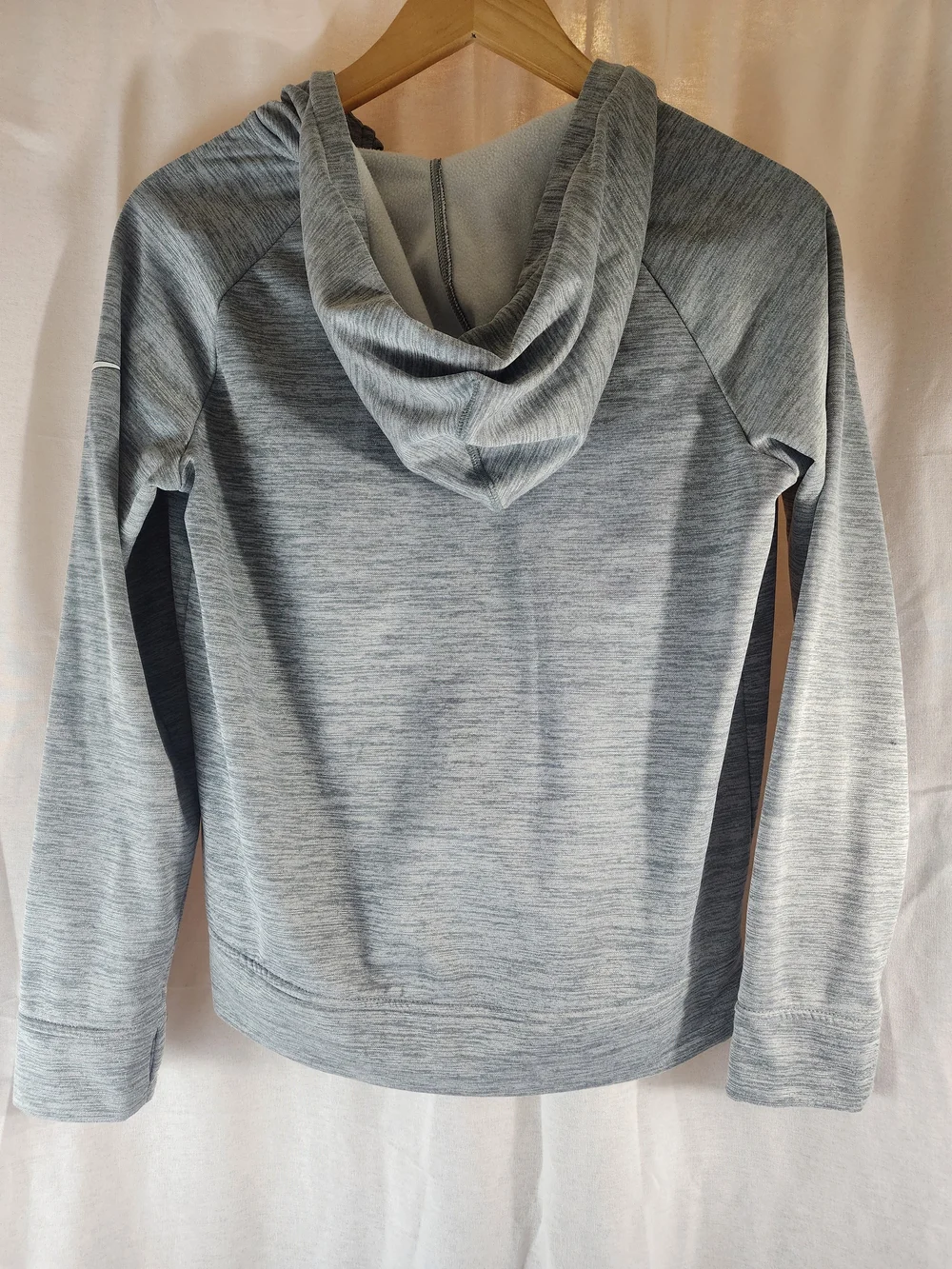 Nike Boy's Light Gray Full-Zip Hoodie Jacket L